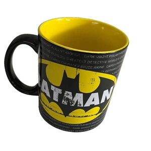 DC Comics Batman Distressed Logo Jumbo Ceramic Coffee Mug 20 oz